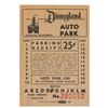 Image 1 : Disneyland "Auto Park" Ticket.