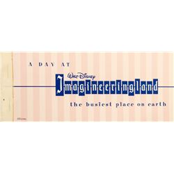"Imagineeringland" Ticket Book.