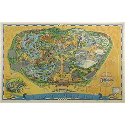 1966 Disneyland Map.