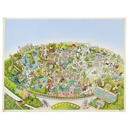 Original Disneyland Map Painting.