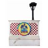 Image 1 : "Red Wagon Restaurant" Fixture with Lamp.