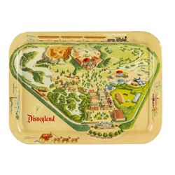 Disneyland Map Tin Litho Tray.