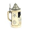 Image 2 : "Sleeping Beauty Castle" German Stein with Lid.