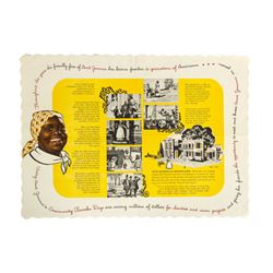 "Aunt Jemima's Kitchen" Placemat.