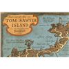 Image 2 : "Tom Sawyer Island" Explorer's Map Wooden Sign.