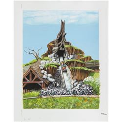 Original "Splash Mountain" Painting.