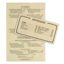 Pair of Cafe Orleans Menu Signs.