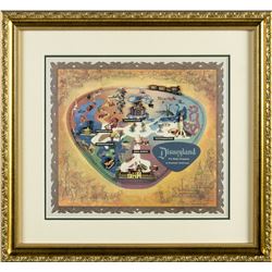 Disneyland Park Map Framed Pin Set.