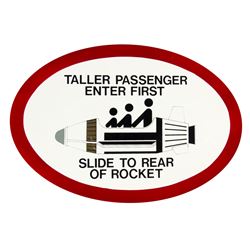  Rocket Jets  Passenger Sign.