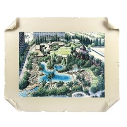 Disneyland Hotel Construction Sign.