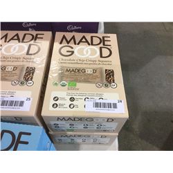 Lot of 2 Case Made Good Organic Chocolate Chip Crispy Squares