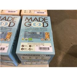 Lot of 2 Cases Made Good Organic Chocolate Chip Crispy Squares