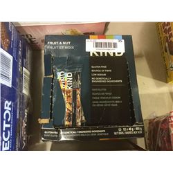2 boxes 12 x 40g fruit  nut kind bars