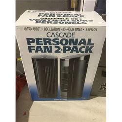 Cascade Personal Fan 2-Pack