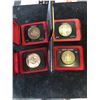 Image 1 : CANADA SILVER DOLLAR LOT OF 4 CASED DOLLARS!