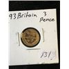 1893 GREAT BRITAIN GILTED 3 PENCE!