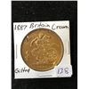 1887 GREAT BRITAIN GILTED CROWN!