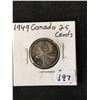 Image 1 : 1949 CANADA 25 CENTS! NICE GRADE!