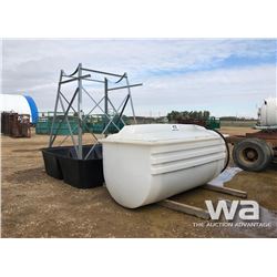 POLY 500 GAL. DBL. WALL FUEL TANK