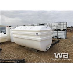 1000 GAL. DBL WALL POLY TANK & STAND