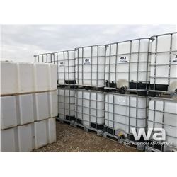 (2) 1,000L POLY TOTES