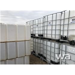 (2) 1,000L POLY TOTES