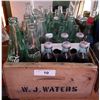 Image 1 : WOOD CRATE W/VINTAGE COCA COLA BOTTLES