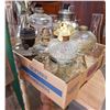 Image 1 : BOX LOT MISC OIL LANTERNS & CHIMNEYS
