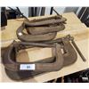 Image 1 : FIVE LARGE ANTIQUE C CLAMPS