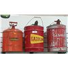 Image 1 : THREE VINTAGE GASOLINE CANS