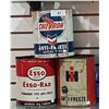 Image 1 : THREE VINTAGE 1GALLON ANTIFREEZE CANS-ESSO, CHEVRON & INTERNATIONAL