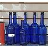 Image 1 : SIX COBALT BLUE BOTTLES