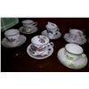 Image 1 : SIX ENGLISH BONE CHINA TEACUPS/SAUCERS