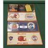 Image 1 : FOUR FRAMED FRUIT LABELS