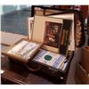 Image 1 : VINTAGE BRIEFCASE W/RECORDS, CALENDARS, TRAY ETC