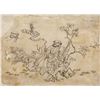 Image 1 : 18th Century Chinese Drawing of Monk on Paper