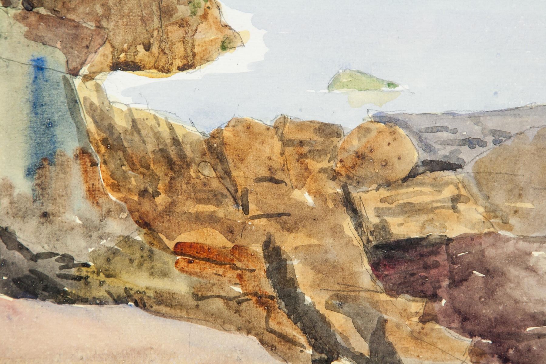 WINIFRED NICHOLSON UK 18931981 Watercolor St Ives