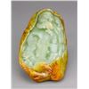Image 1 : Chinese Green Jade Carved Village Boulder
