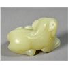 Image 2 : Chinese White Jade Model of Recumbent Fu Lion
