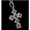 Image 4 : 750 Gold Diamond Cross Necklace