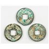 Image 1 : 3 Assorted Chinese 1068-77 Xining Tongbao & Other