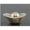 Image 1 : Chinese Silver Boat Ingot with Zuyin and Qing Mark