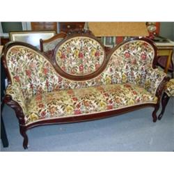 Camel Back Sofa, and Chair