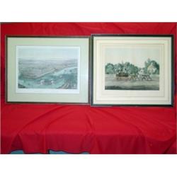 Pair Stagecoach Prints