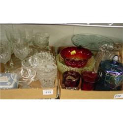 Assorted Pressed Glass