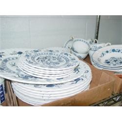 Assorted Blue and White China