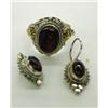 Image 1 : Sterling Ring and Earrings