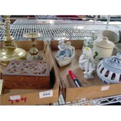 Assorted Brass and Porcelain