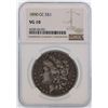 Image 1 : 1890-CC $1 Morgan Silver Dollar Coin NGC VG10