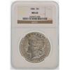 Image 1 : 1886 $1 Morgan Silver Dollar Coin NGC MS63